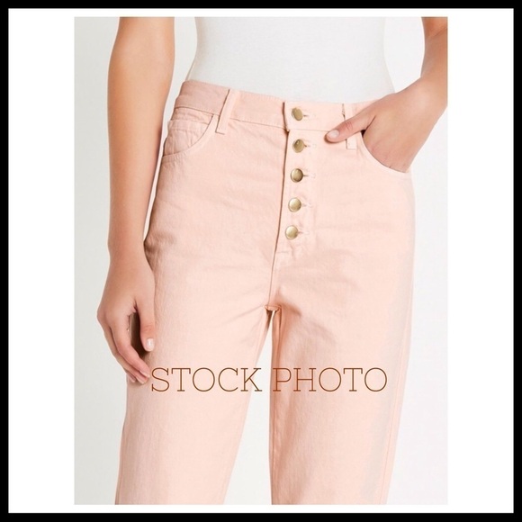 J BRAND Heather Button-Fly Crop Jean in Lulled - Picture 2 of 9